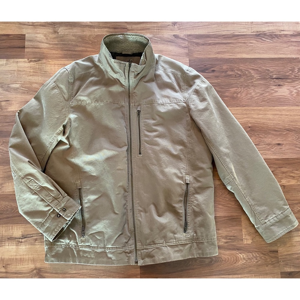 LL Bean Flannel-Lined Moto Jacket